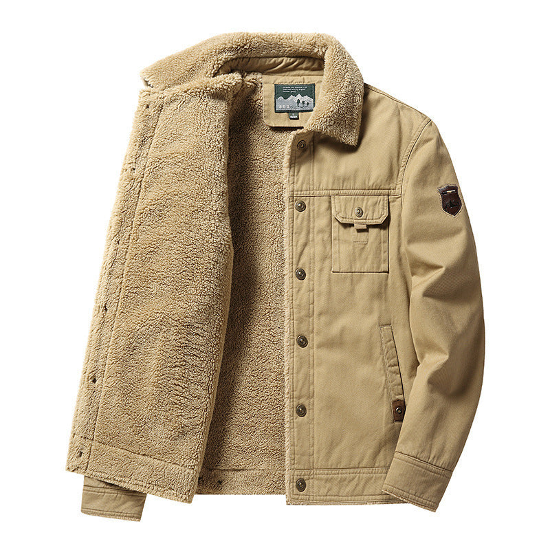 Casual Polo Collar Men's Jacket