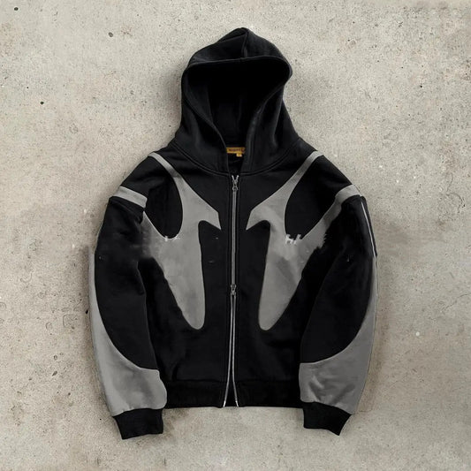 Hooded Cardigan Zipper Sweater