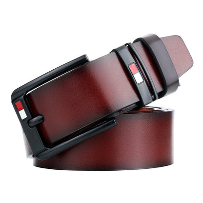 Casual Two-Tone Men's Leather Belt