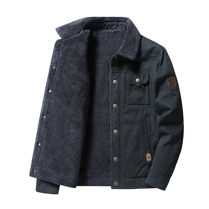 Casual Polo Collar Men's Jacket