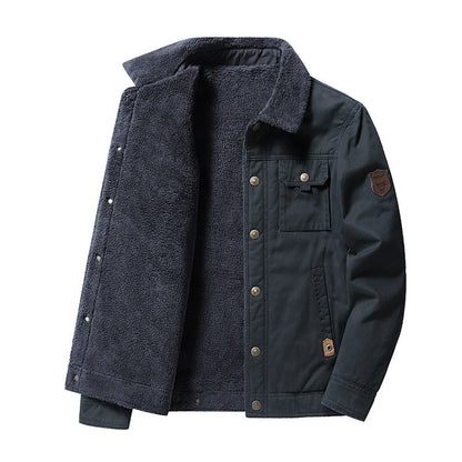Casual Polo Collar Men's Jacket