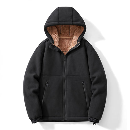 Casual Hooded Fleece Jacket