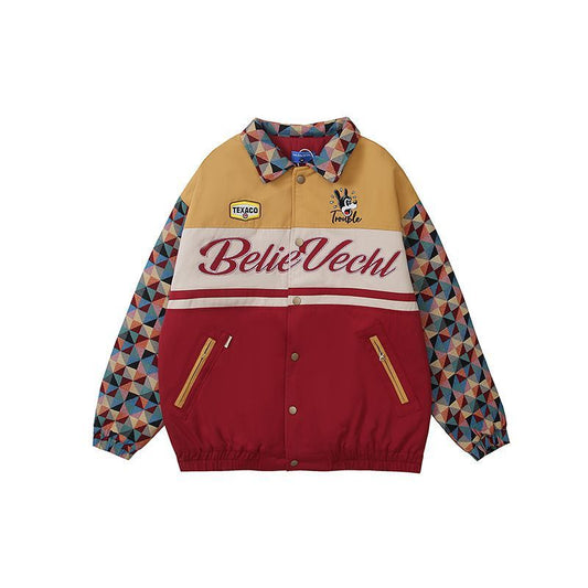 Men's Retro Polo Collar Jacket