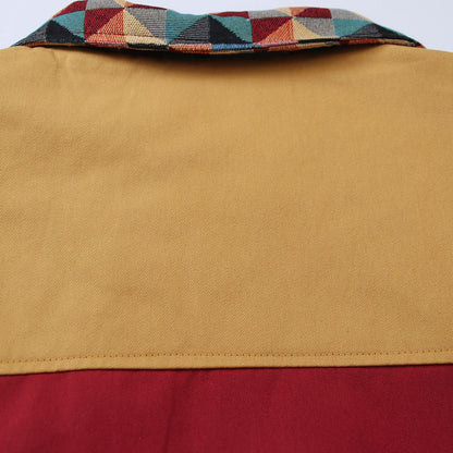 Men's Retro Polo Collar Jacket