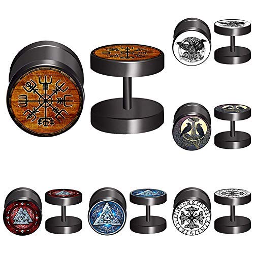 Stainless Steel Viking Gauge Earrings