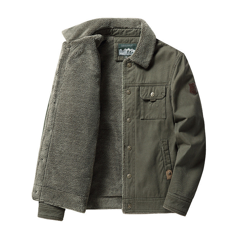 Casual Polo Collar Men's Jacket