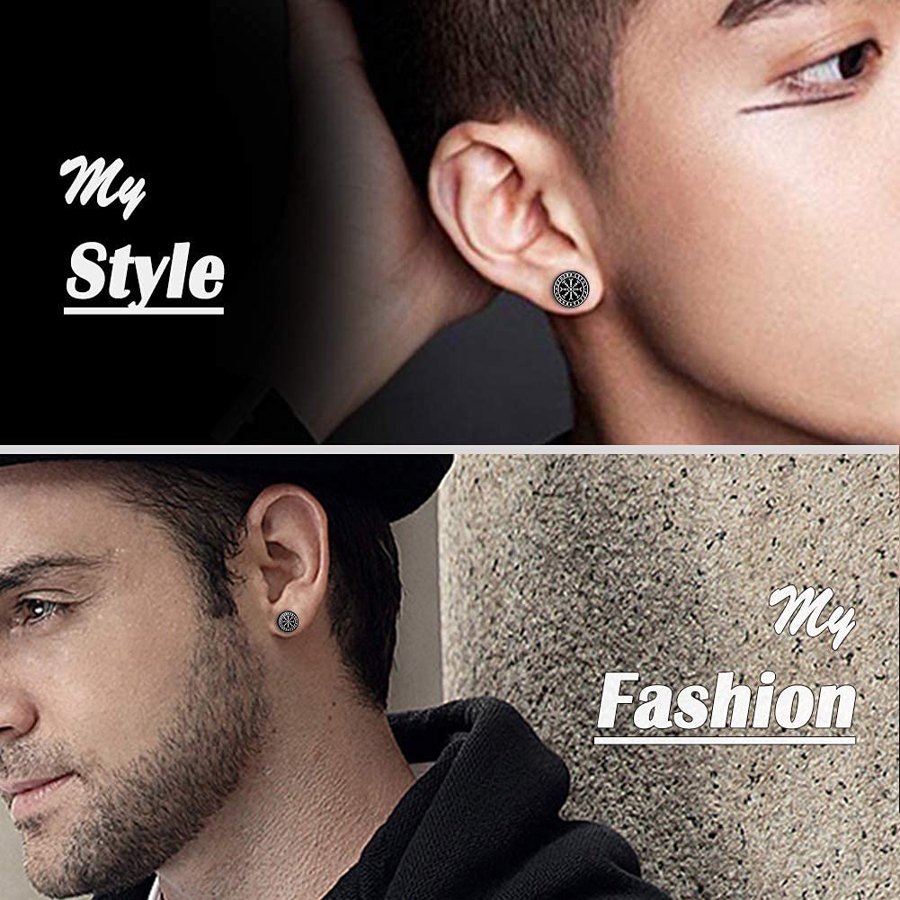 Stainless Steel Viking Gauge Earrings