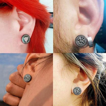 Stainless Steel Viking Gauge Earrings
