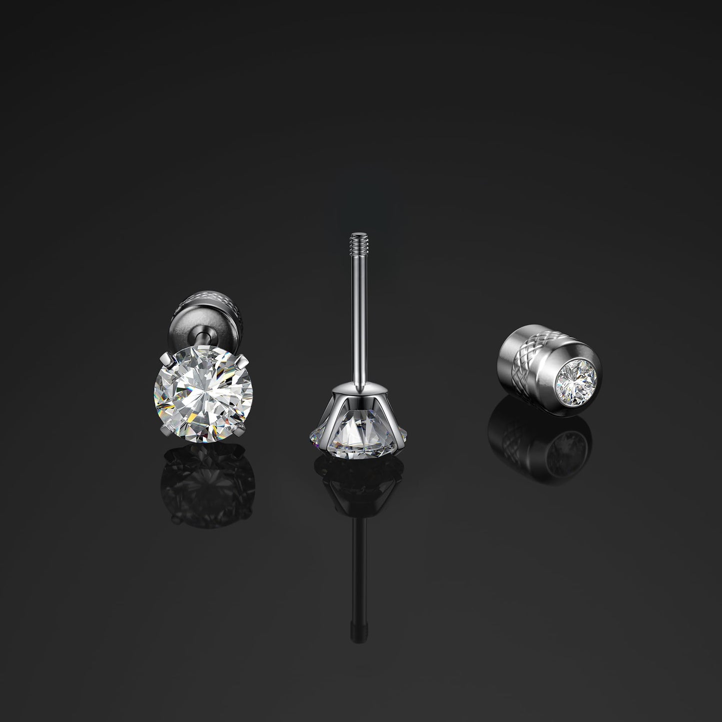 Titanium Screw Back Earrings