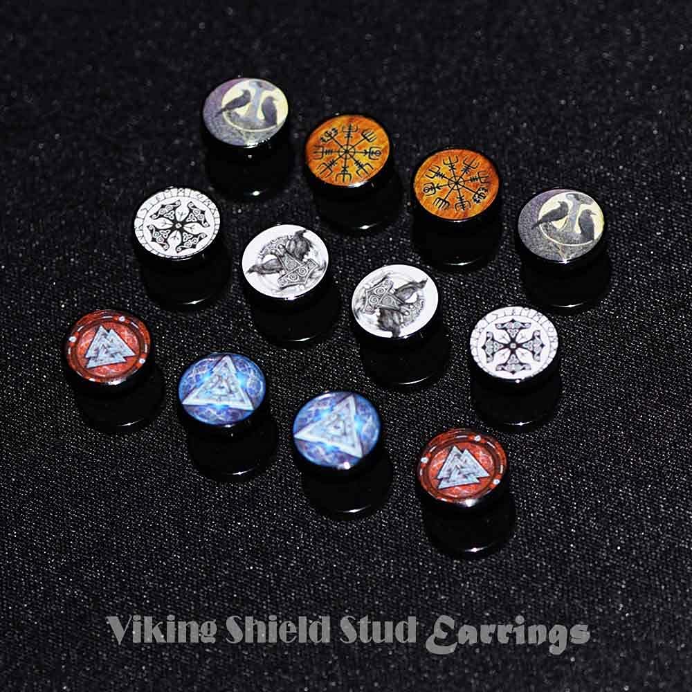 Stainless Steel Viking Gauge Earrings