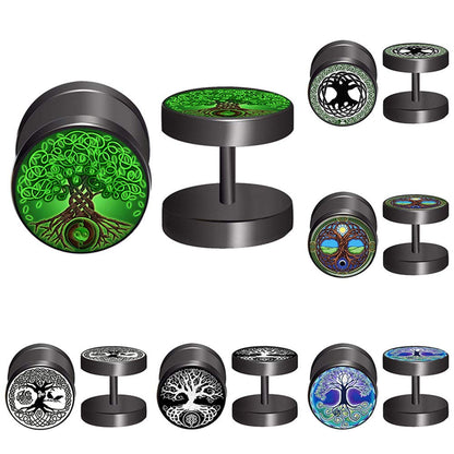 Stainless Steel Viking Gauge Earrings