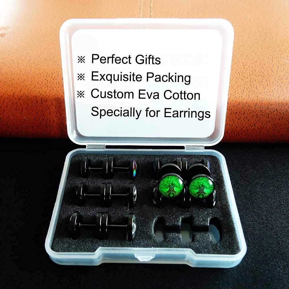 Stainless Steel Viking Gauge Earrings