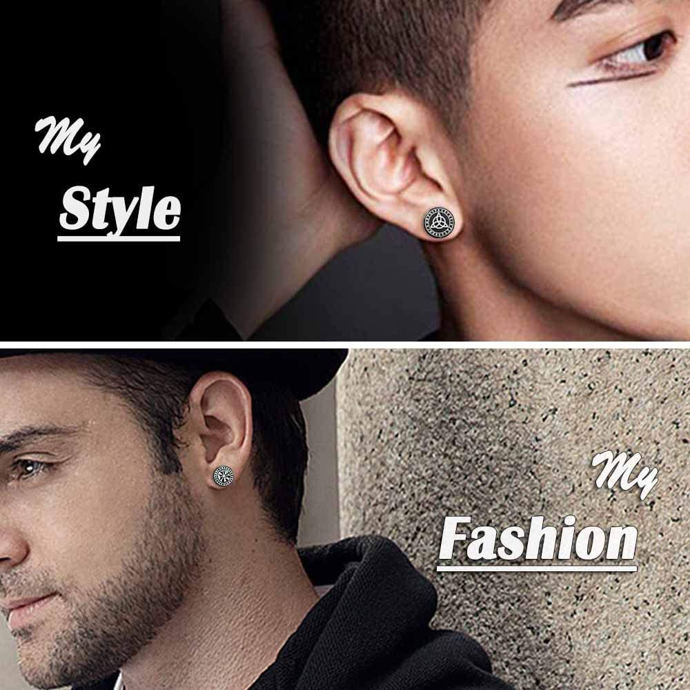 Stainless Steel Viking Gauge Earrings