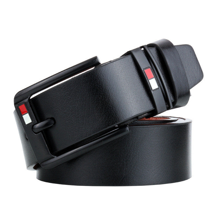 Casual Two-Tone Men's Leather Belt