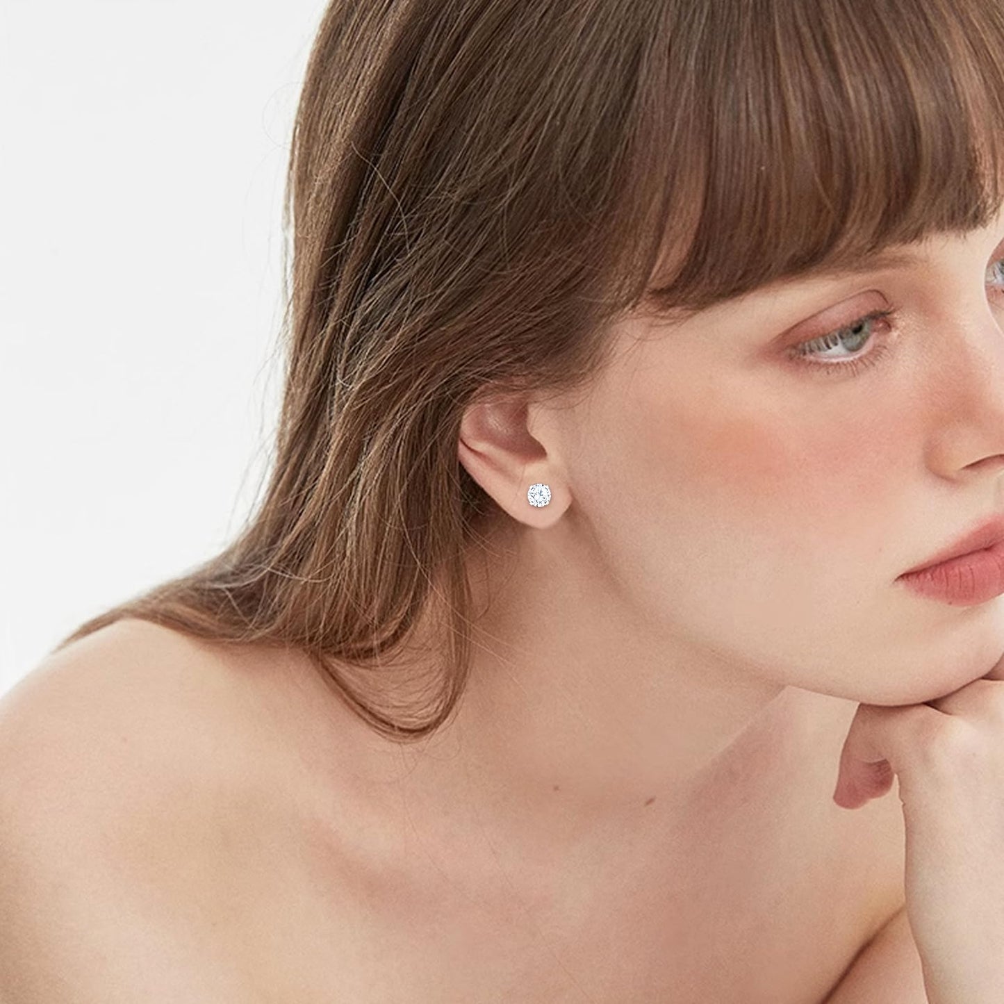 12 Pairs Stainless Steel Stud Earrings