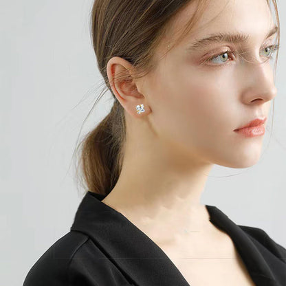 12 Pairs Stainless Steel Stud Earrings