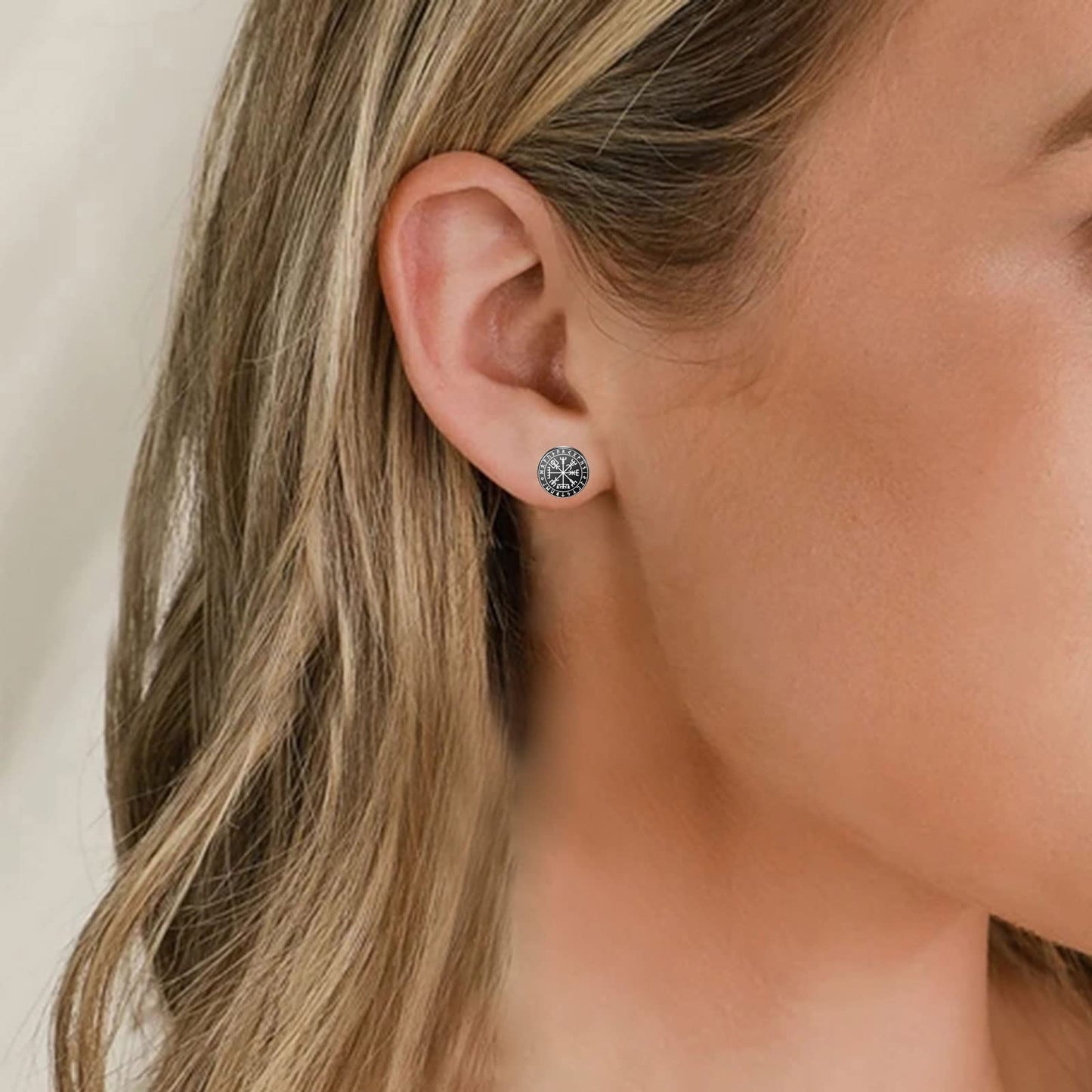 Stainless Steel Viking Gauge Earrings