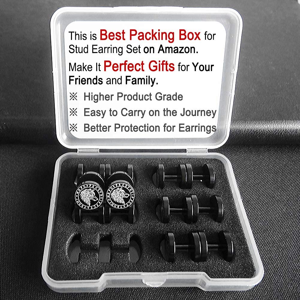 Stainless Steel Viking Gauge Earrings