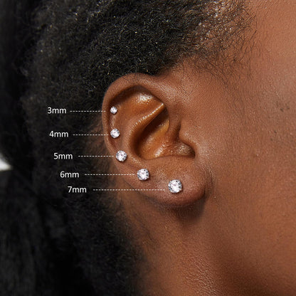 Titanium Screw Back Earrings