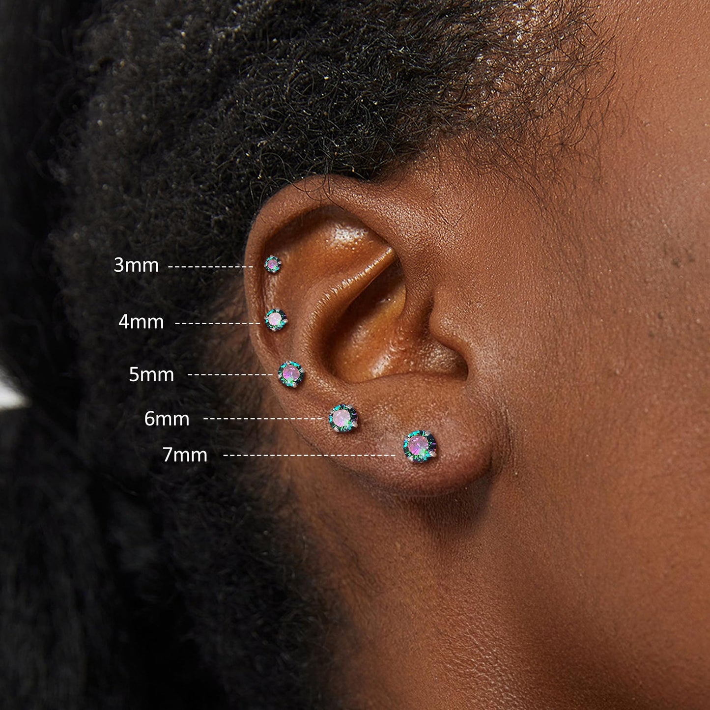 Titanium Screw Back Earrings