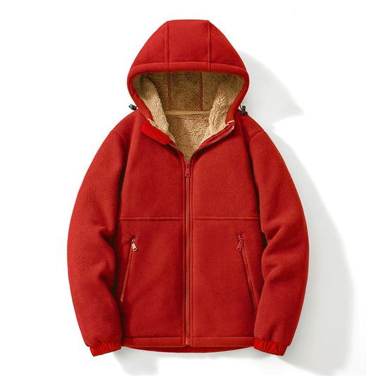 Casual Hooded Fleece Jacket