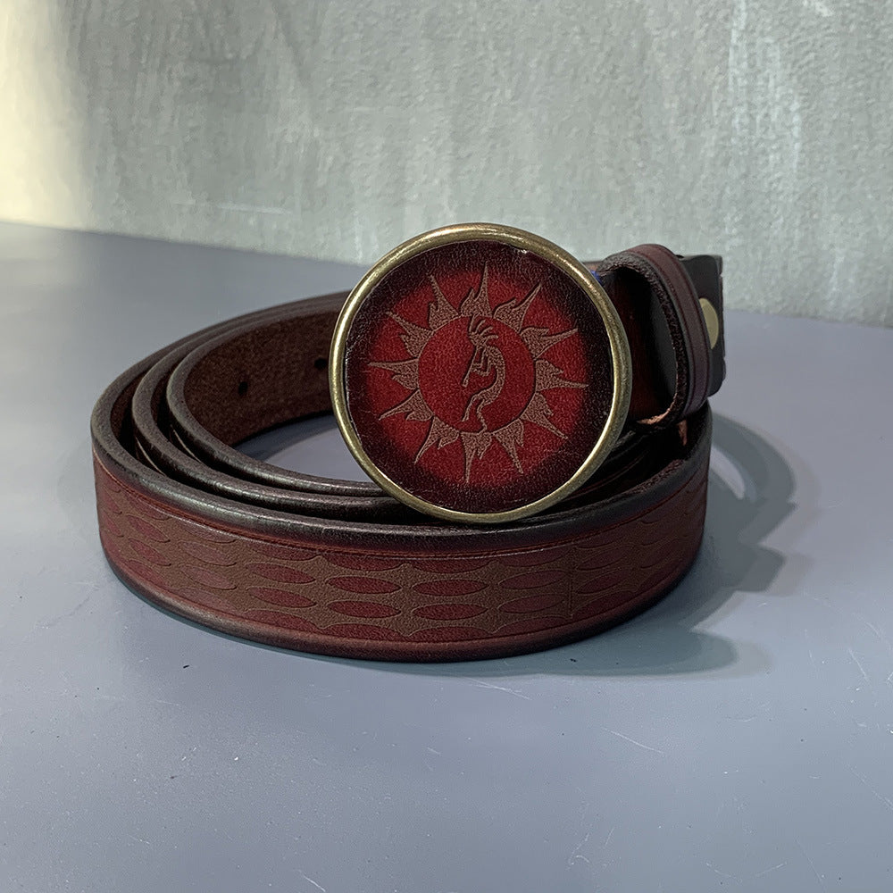 Cowhide Casual Leather Belt