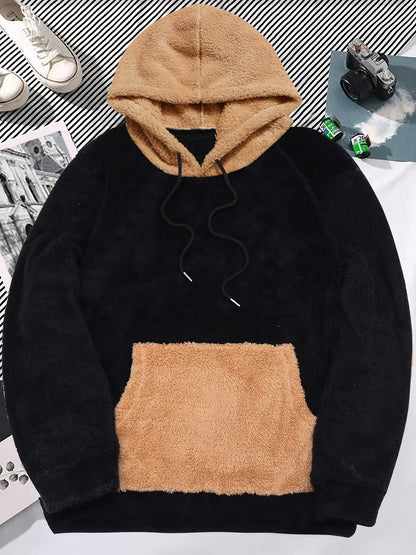 Men's Plush Hooded Sweater