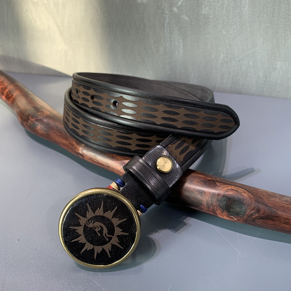 Cowhide Casual Leather Belt