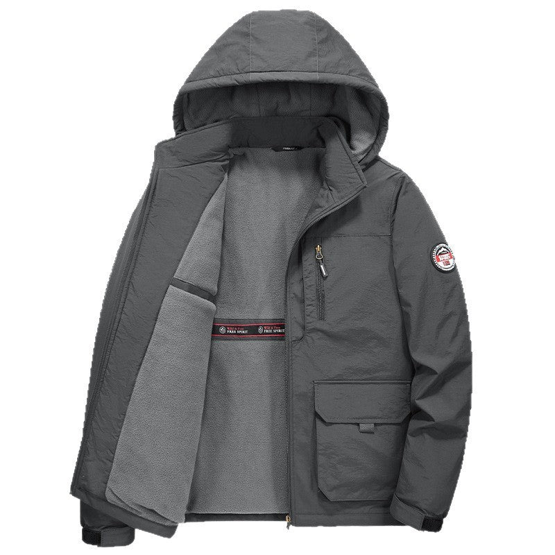 Windproof Hooded Cotton Jacket
