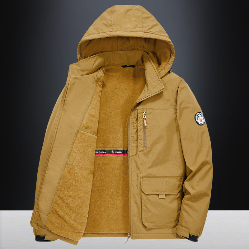Windproof Hooded Cotton Jacket