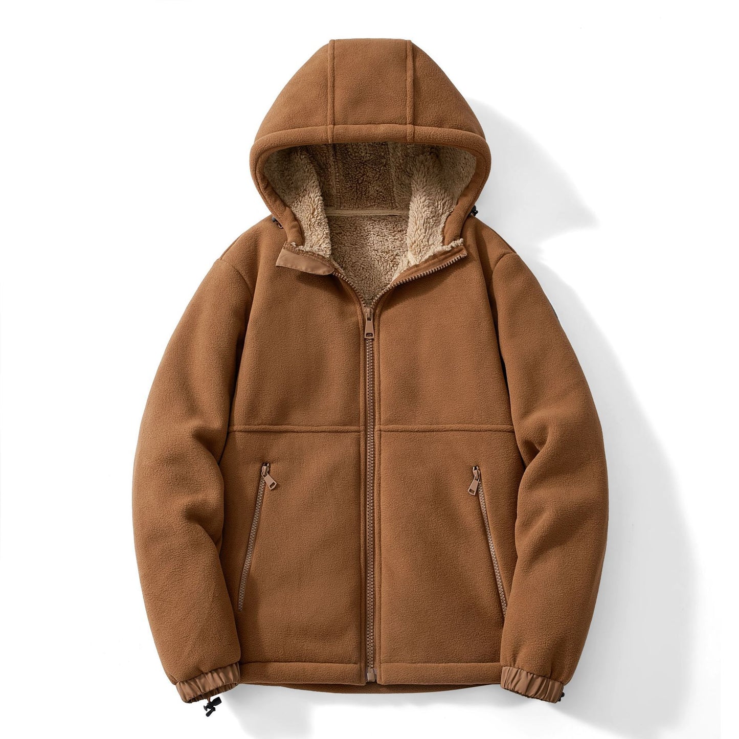 Casual Hooded Fleece Jacket