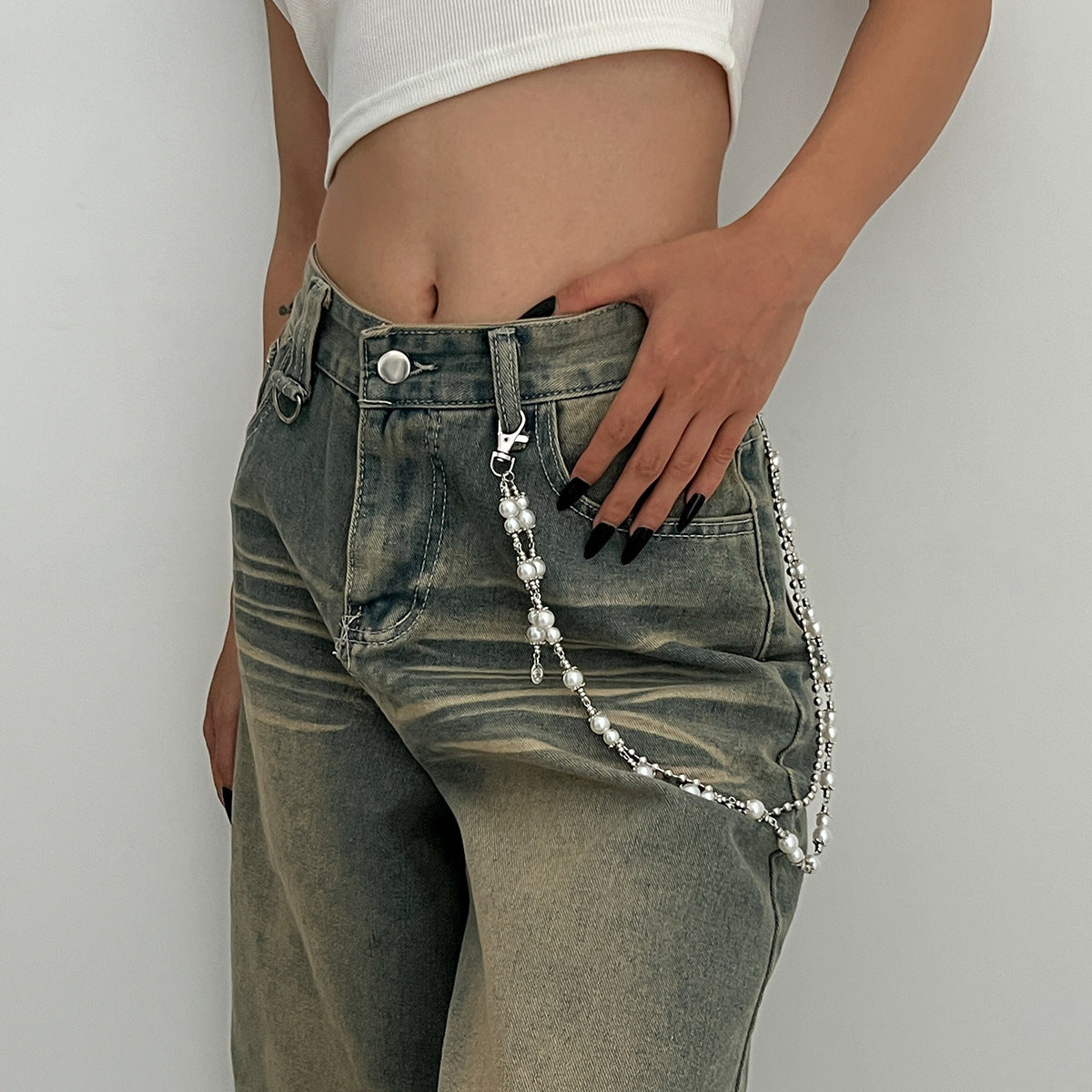 Punk Cross Pant Chain