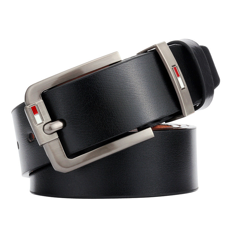 Casual Two-Tone Men's Leather Belt