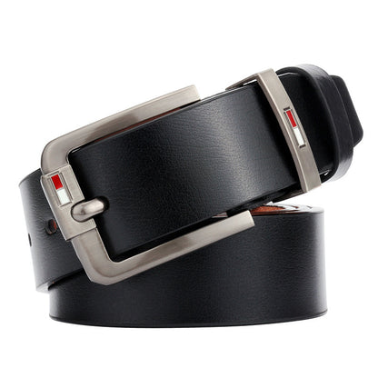 Casual Two-Tone Men's Leather Belt