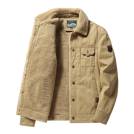 Casual Polo Collar Men's Jacket