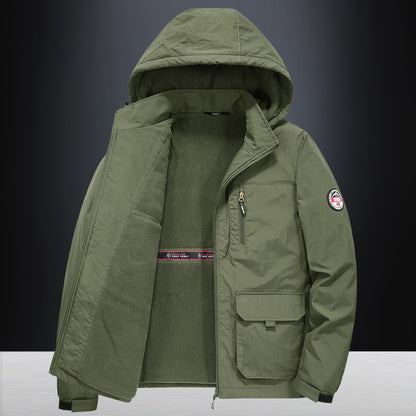 Windproof Hooded Cotton Jacket