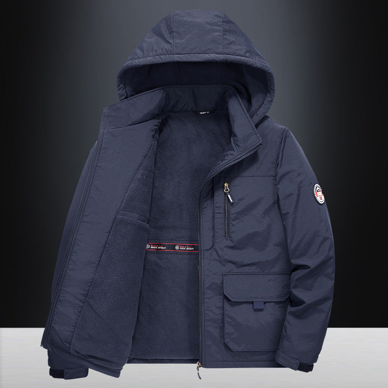 Windproof Hooded Cotton Jacket